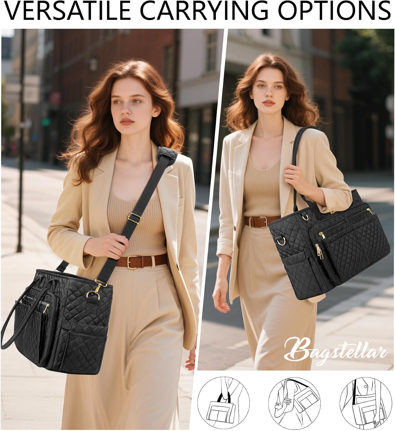 BOLSO TOTE BAG BAGSTELLAR TEACHER PARA MUJER, PARA LAPTOP 15.6' - 5