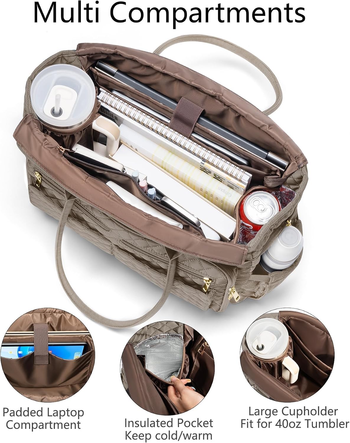 BOLSO TOTE BAG BAGSTELLAR PARA MUJER, PARA LAPTOP 15.6' - 3