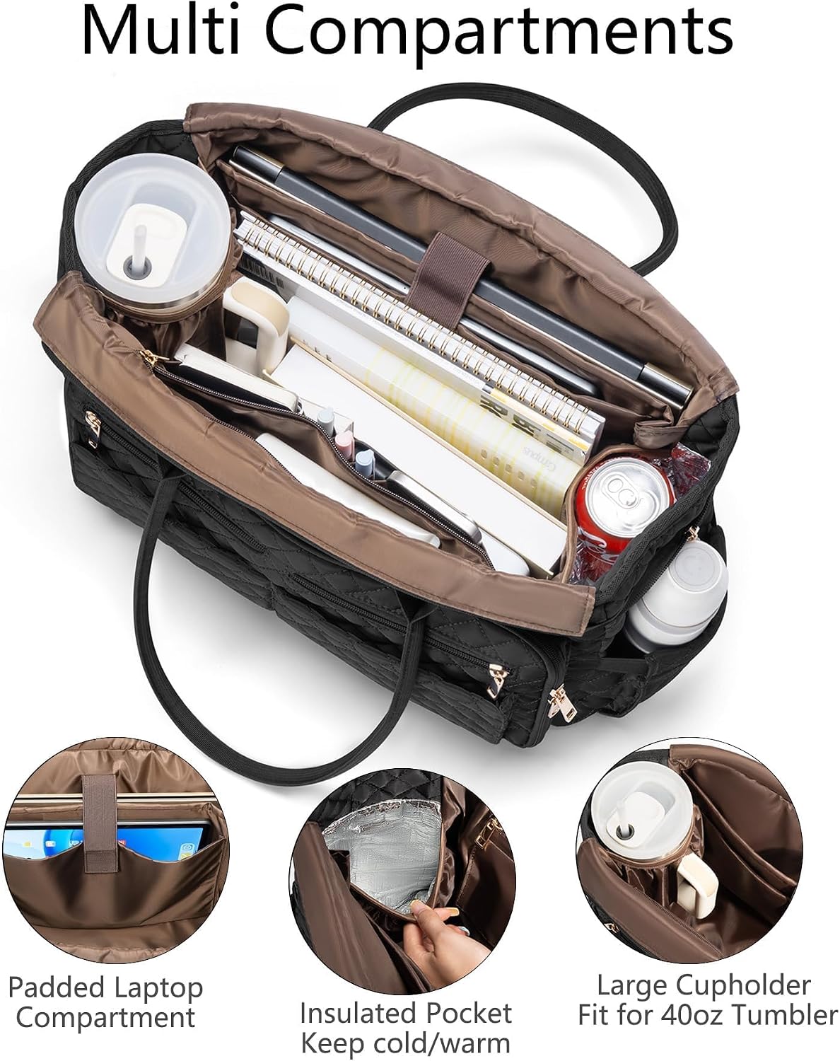 BOLSO TOTE BAG BAGSTELLAR TEACHER PARA MUJER, PARA LAPTOP 15.6' - 3