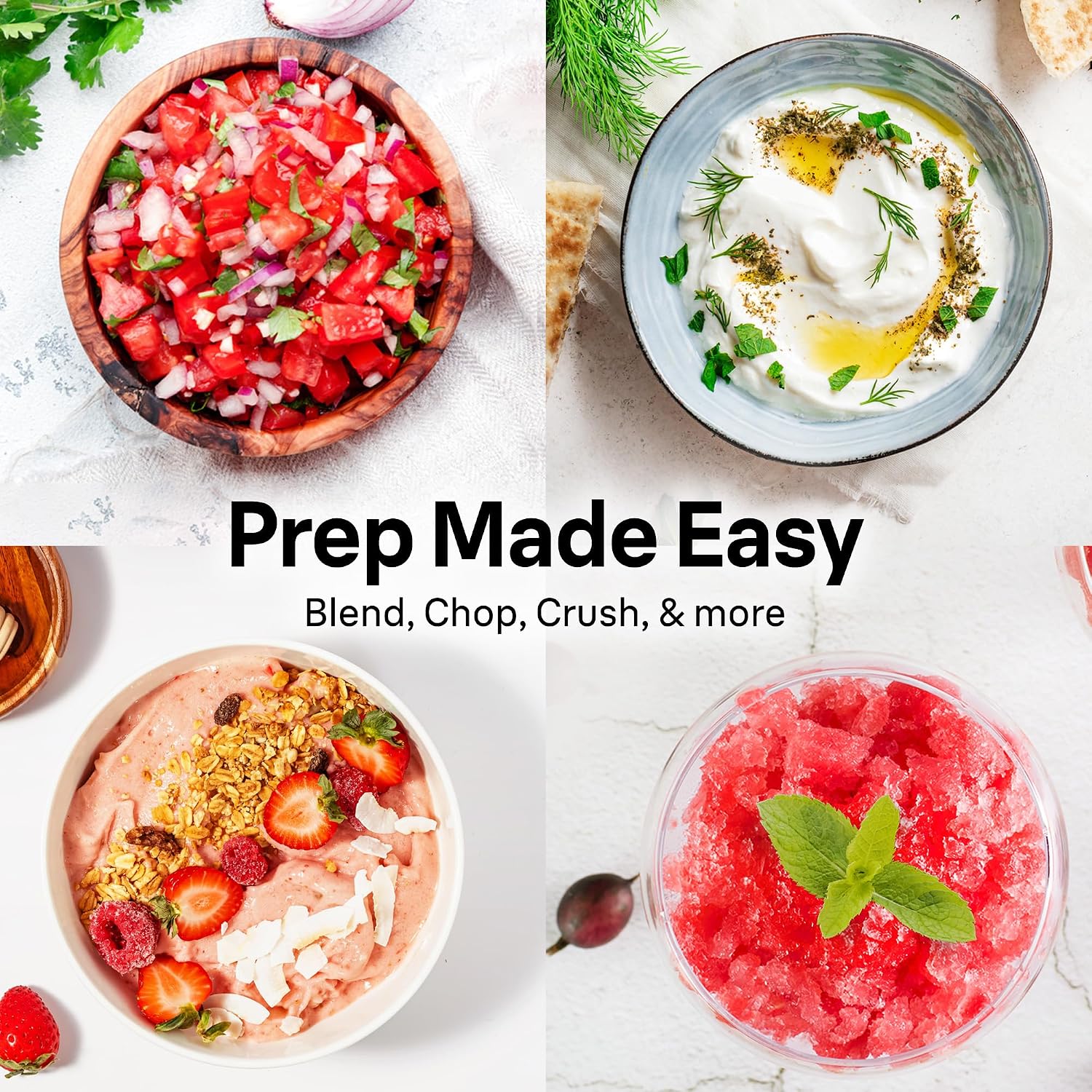 PROCESADORA DE ALIMENTOS BRAUN EASYPREP MINI 4 TAZAS 2 VELOCIDADES QUADBLADE - 3