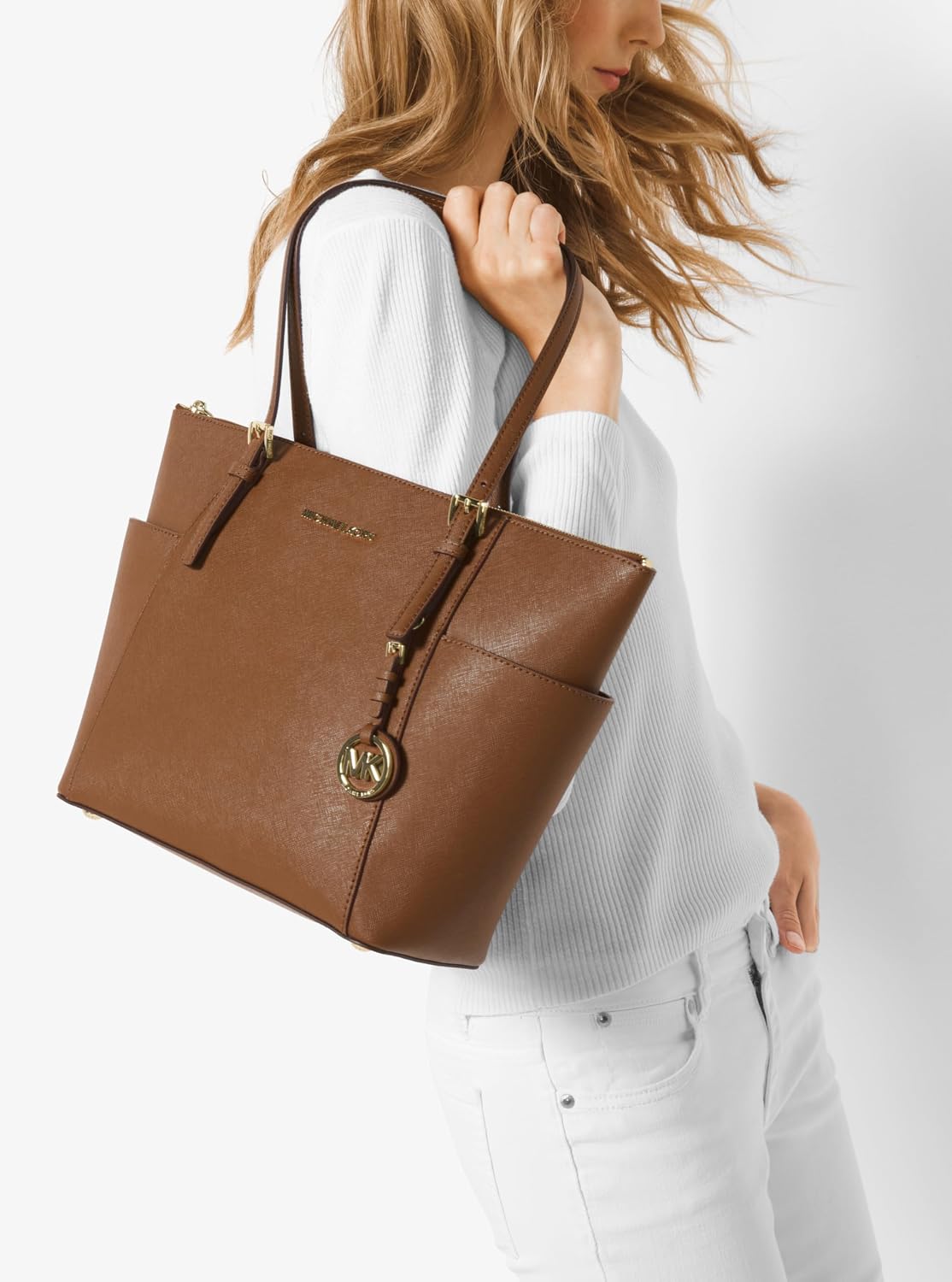 BOLSO TOTE MICHAEL KORS JET SET TOP ZIP - 5
