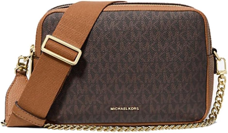 BOLSO CRUZADO MICHAEL KORS BRYANT MEDIANO CON DOBLE CIERRE Y CADENA - 1