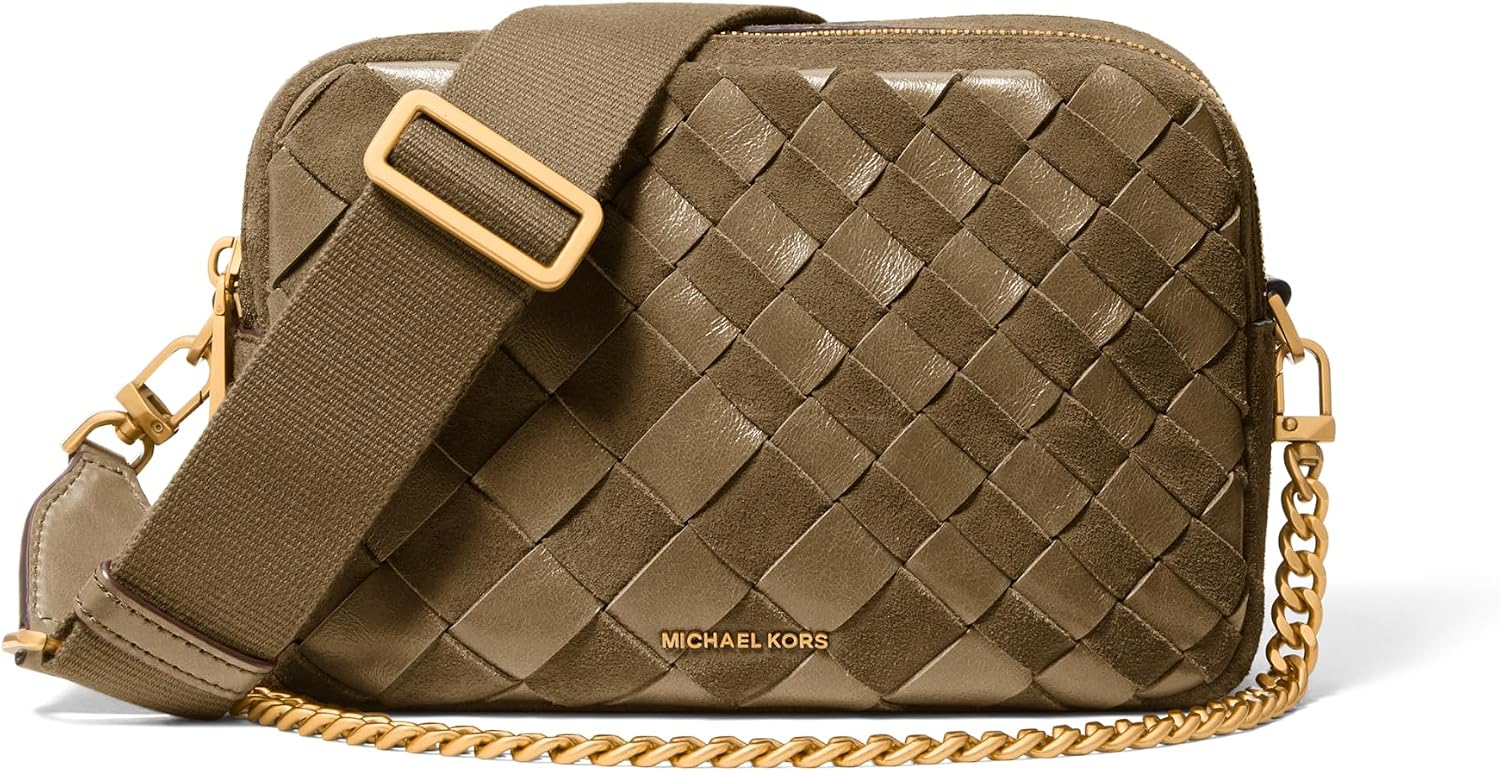 BOLSO CRUZADO MICHAEL KORS BRYANT MEDIANO DOBLE CIERRE CON CADENA PARA MUJER - 4