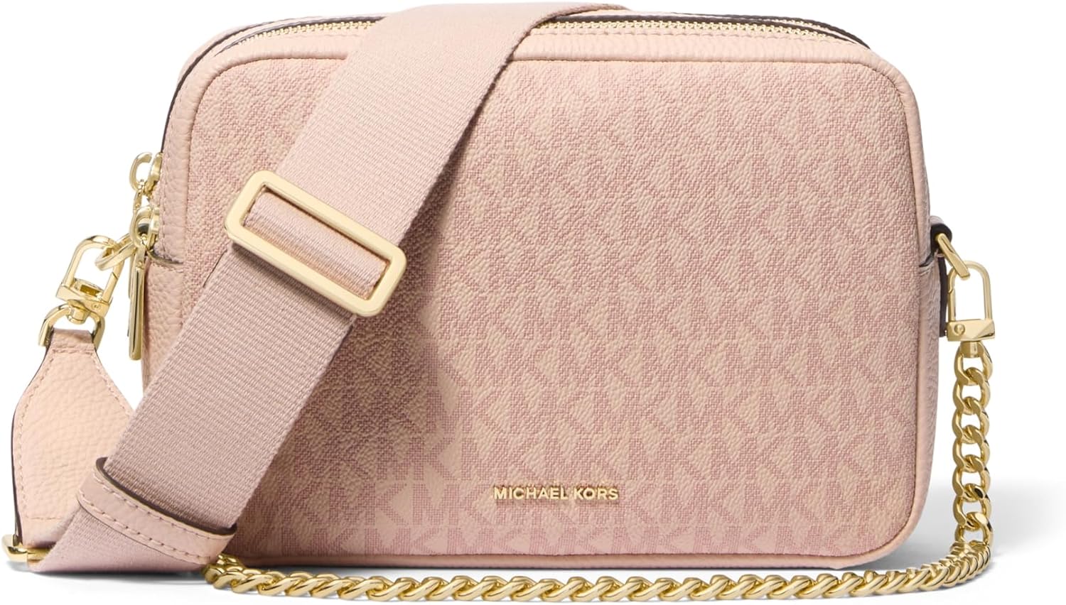 BOLSO CRUZADO MICHAEL KORS BRYANT MEDIANO CON DOBLE CIERRE Y CADENA - 1