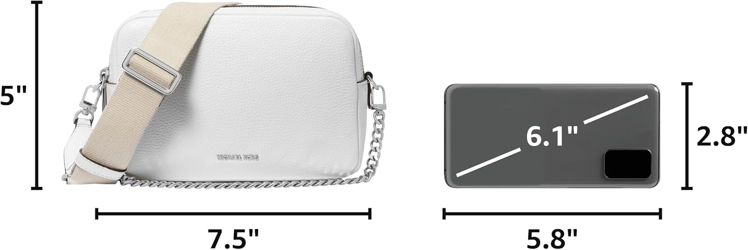 BOLSO CRUZADO MICHAEL KORS BRYANT MEDIANO CON DOBLE CIERRE Y CADENA - 3