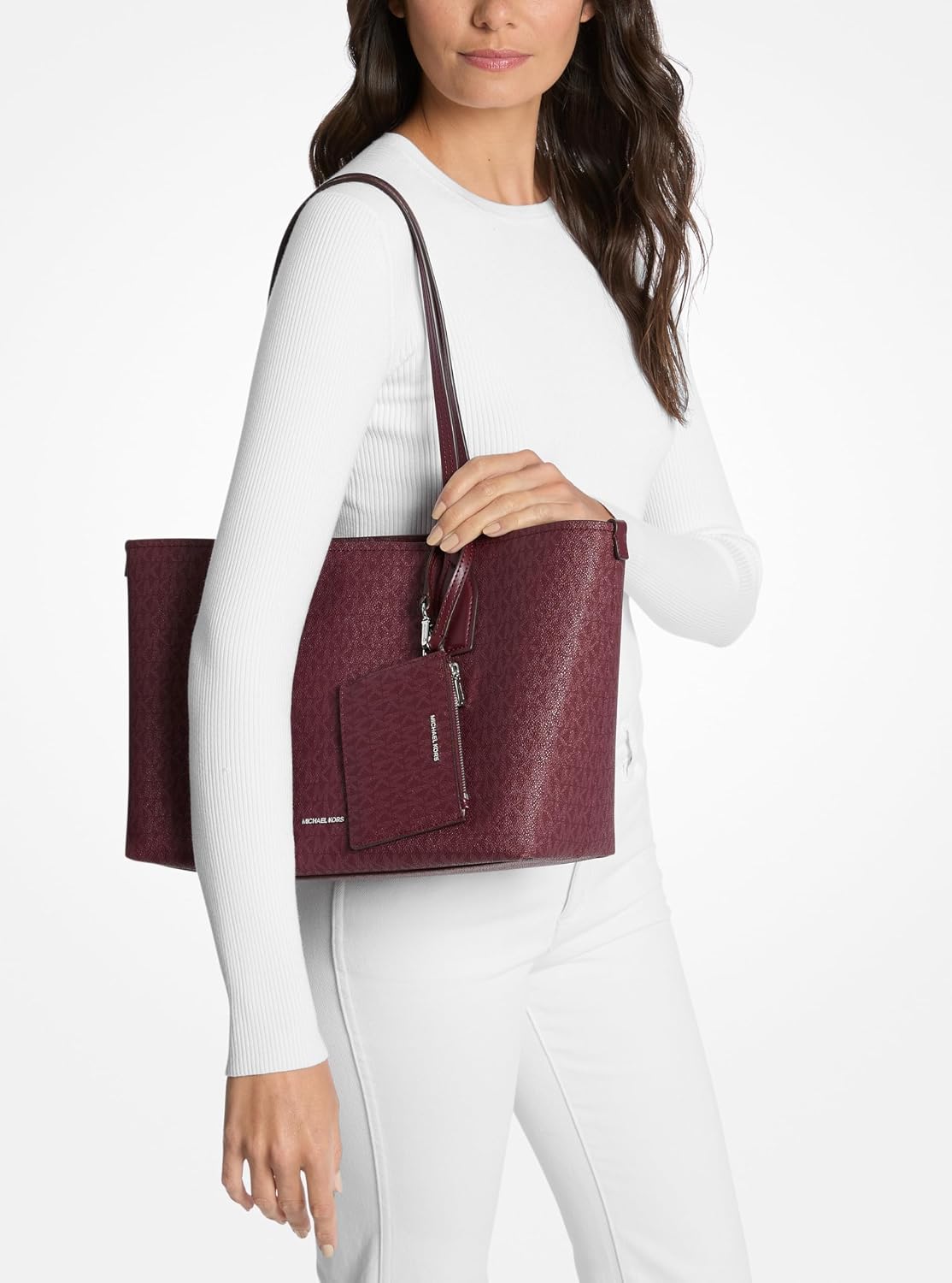 BOLSO TOTE MICHAEL KORS CHARLIE MEDIANO CON ESTUCHE PEQUEÑO - 3