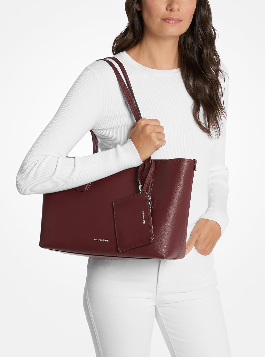 BOLSO TOTE MICHAEL KORS CHARLIE MEDIANO CON ESTUCHE PEQUEÑO - 3