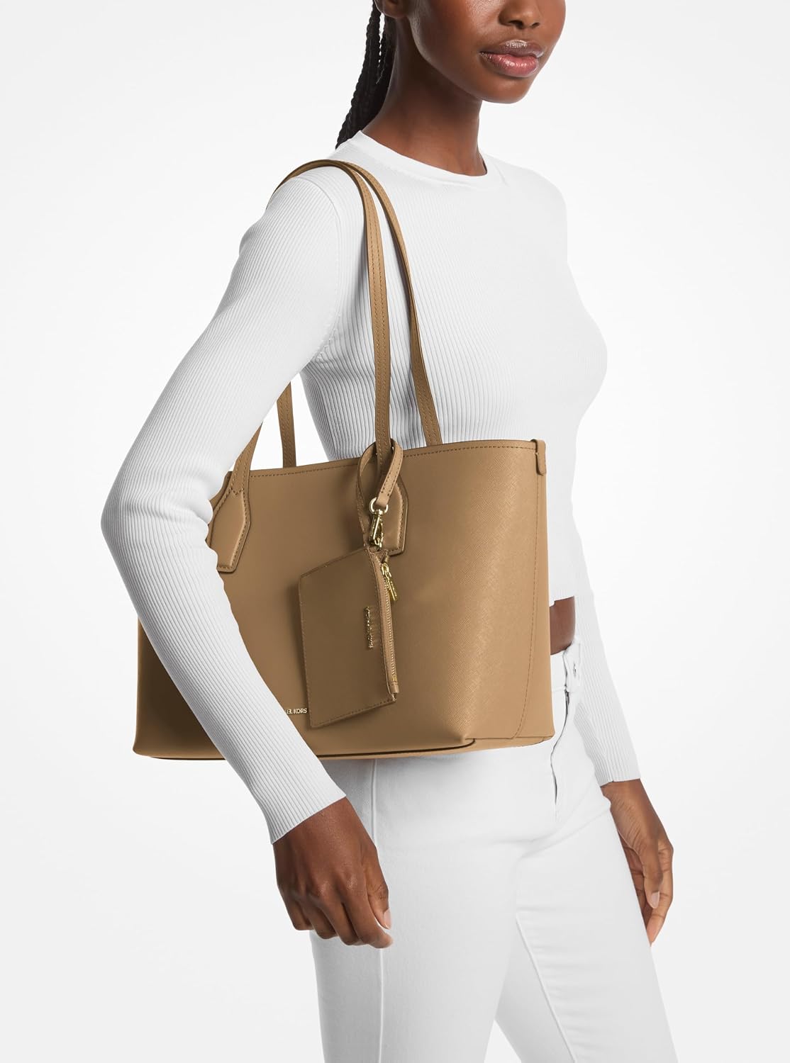 BOLSO TOTE MICHAEL KORS CHARLIE MEDIANO CON ESTUCHE PEQUEÑO - 5