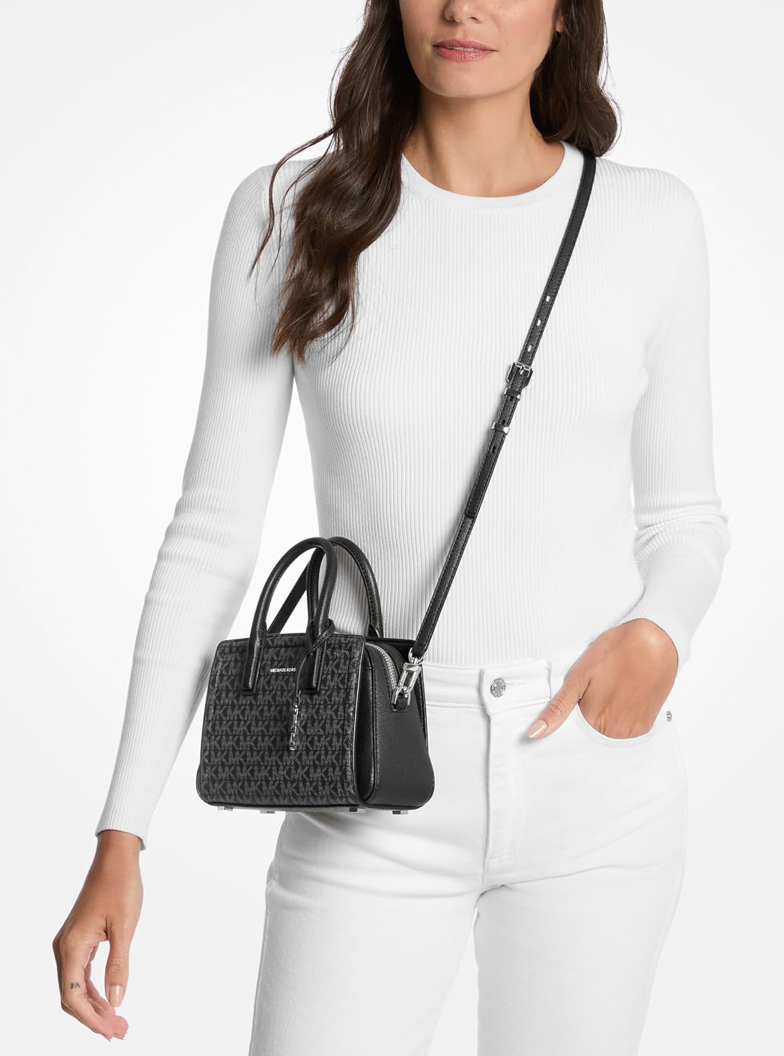 BOLSO CRUZADO MICHAEL KORS LAILA EXTRA PEQUEÑO PARA MUJER - 3