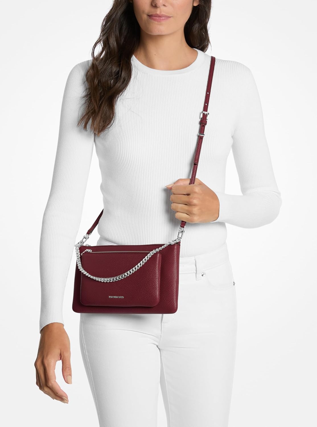 BOLSO CRUZADO MICHAEL KORS JET SET MEDIANO CON BOLSILLO CONVERTIBLE - 3