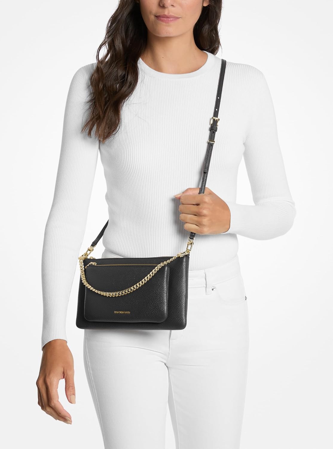 BOLSO CRUZADO MICHAEL KORS JET SET MEDIANO CON BOLSILLO - 3