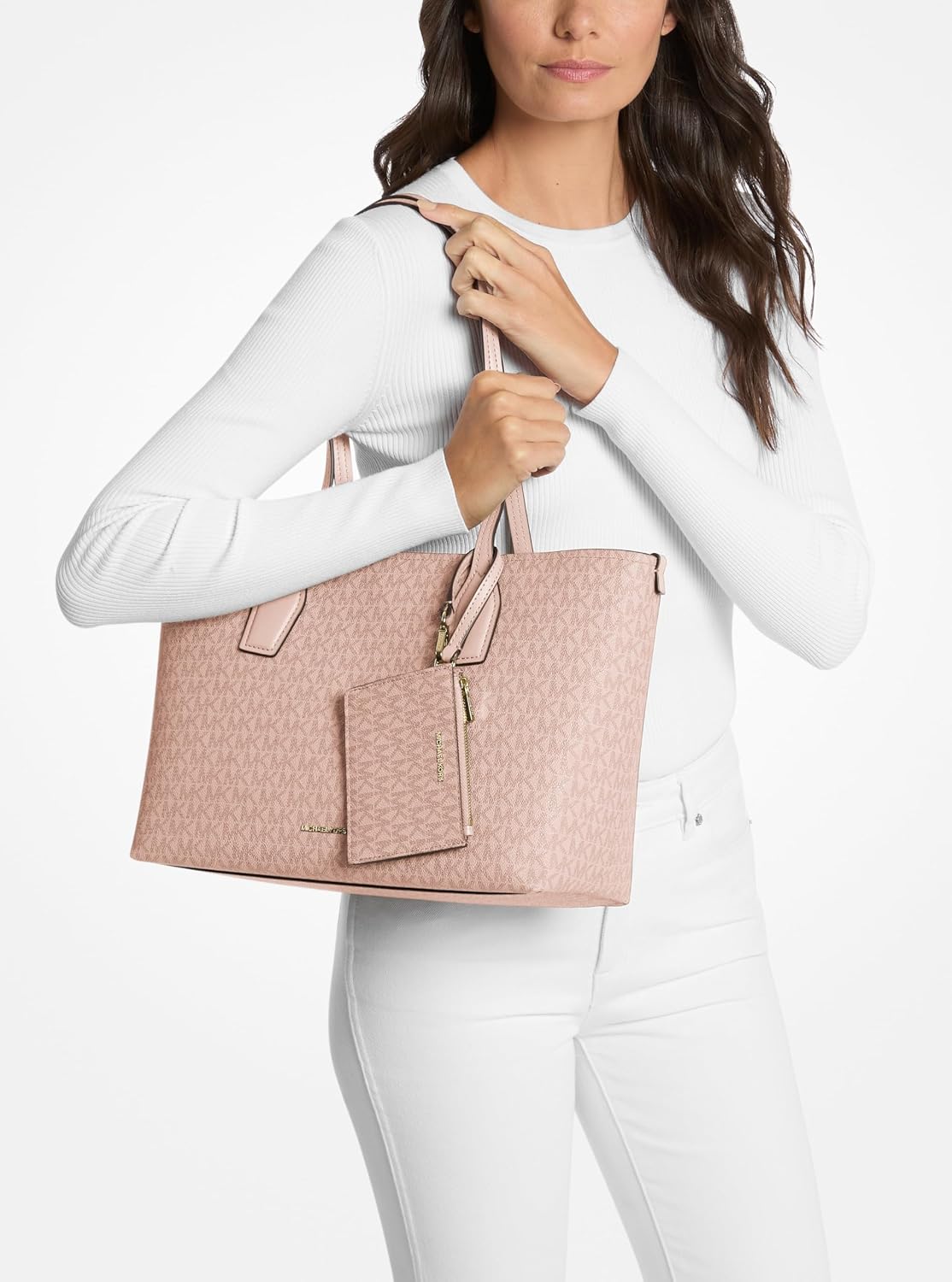 BOLSO TOTE MICHAEL KORS CHARLIE MEDIANO CON ESTUCHE PEQUEÑO - 3