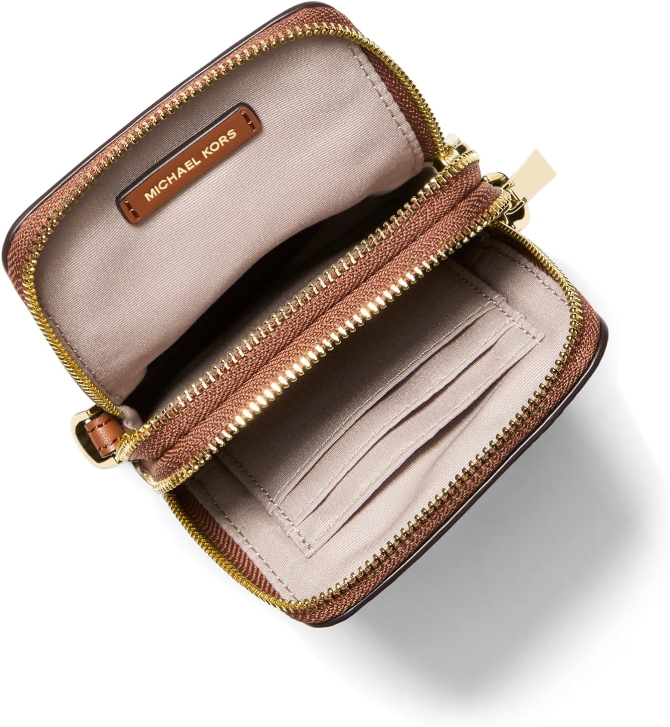 BOLSO CRUZADO PEQUEÑO MICHAEL KORS JET SET DOBLE CIERRE PARA TELÉFONO - 3