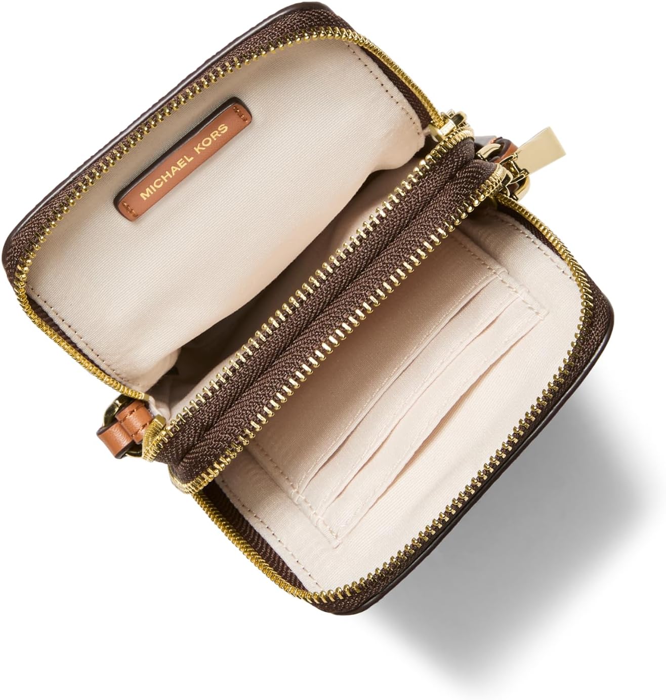 BOLSO CRUZADO PEQUEÑO MICHAEL KORS JET SET DOBLE CIERRE PARA TELÉFONO - 3
