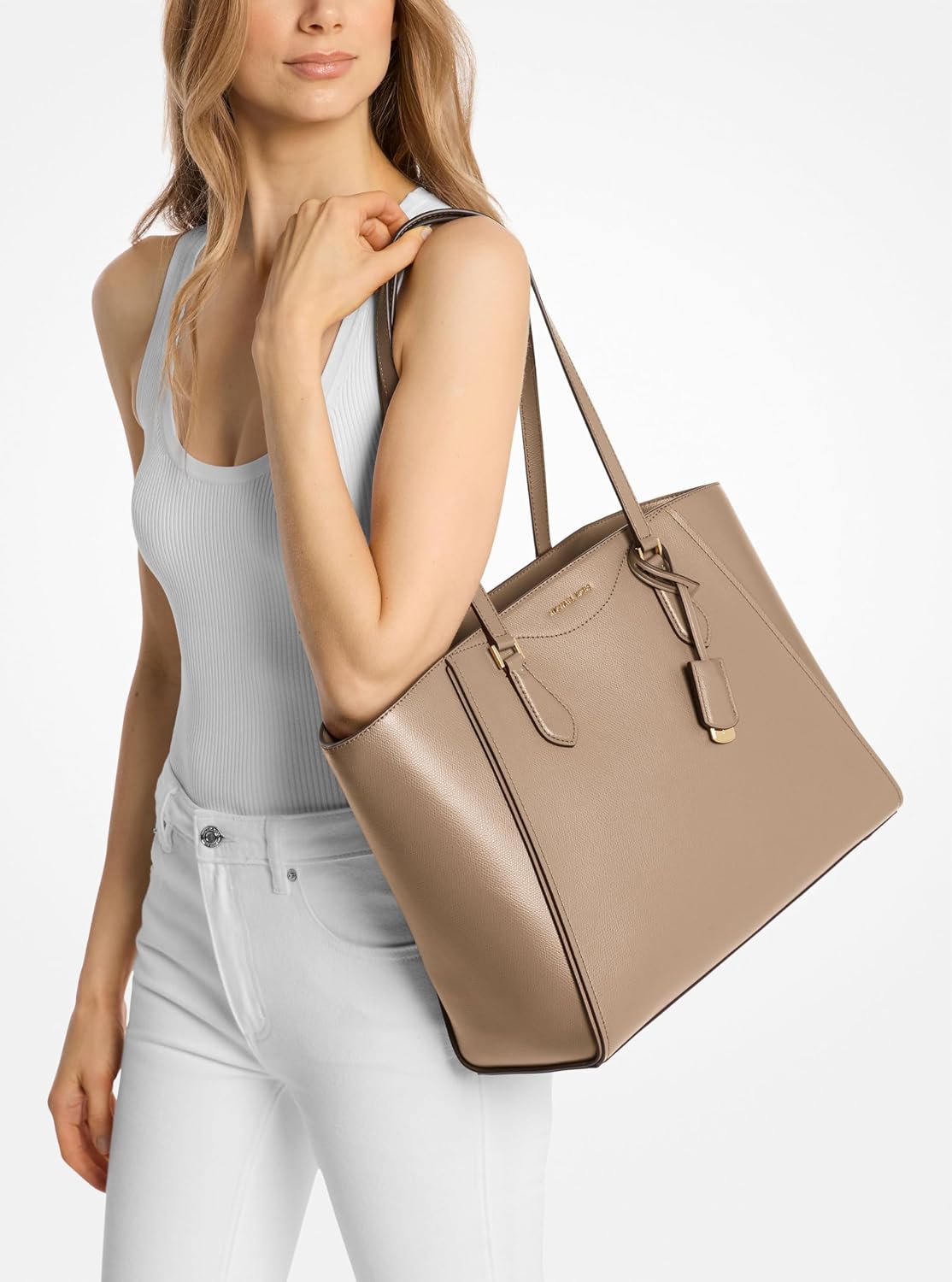 BOLSO TOTE MICHAEL KORS TARYN GRANDE MULTIFUNCIONAL CON CIERRE SUPERIOR - 3