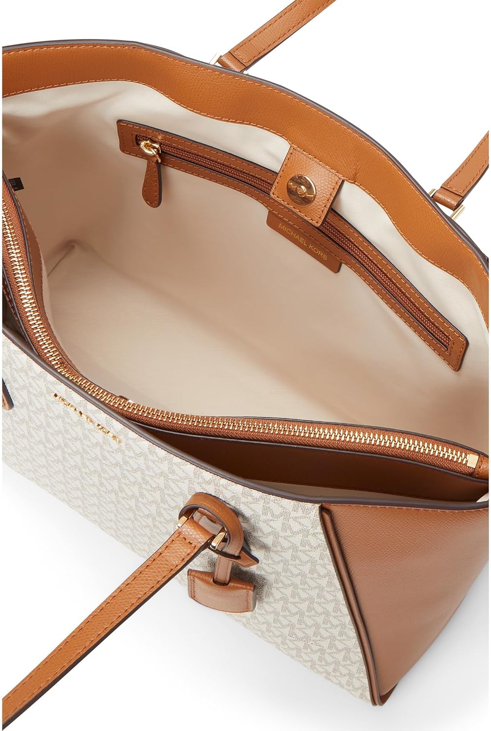 BOLSO TOTE MICHAEL KORS TARYN GRANDE MULTIFUNCIONAL CON CIERRE SUPERIOR - 4