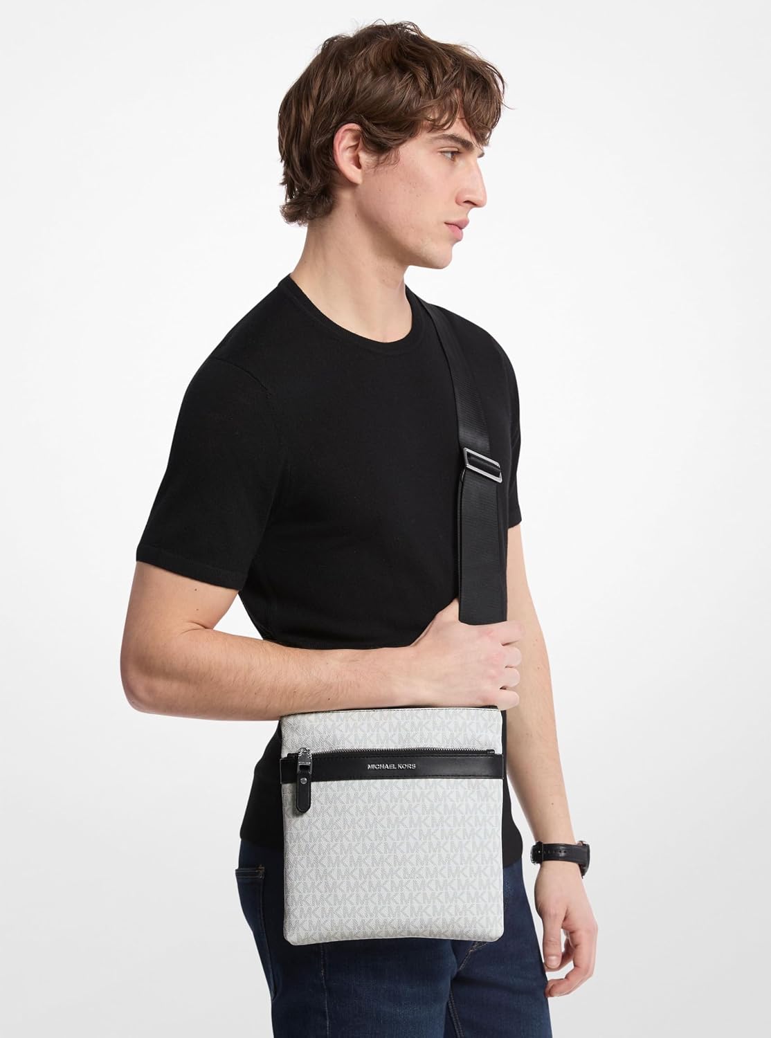 BOLSO CRUZADO MICHAEL KORS HUDSON PARA HOMBRE - 3