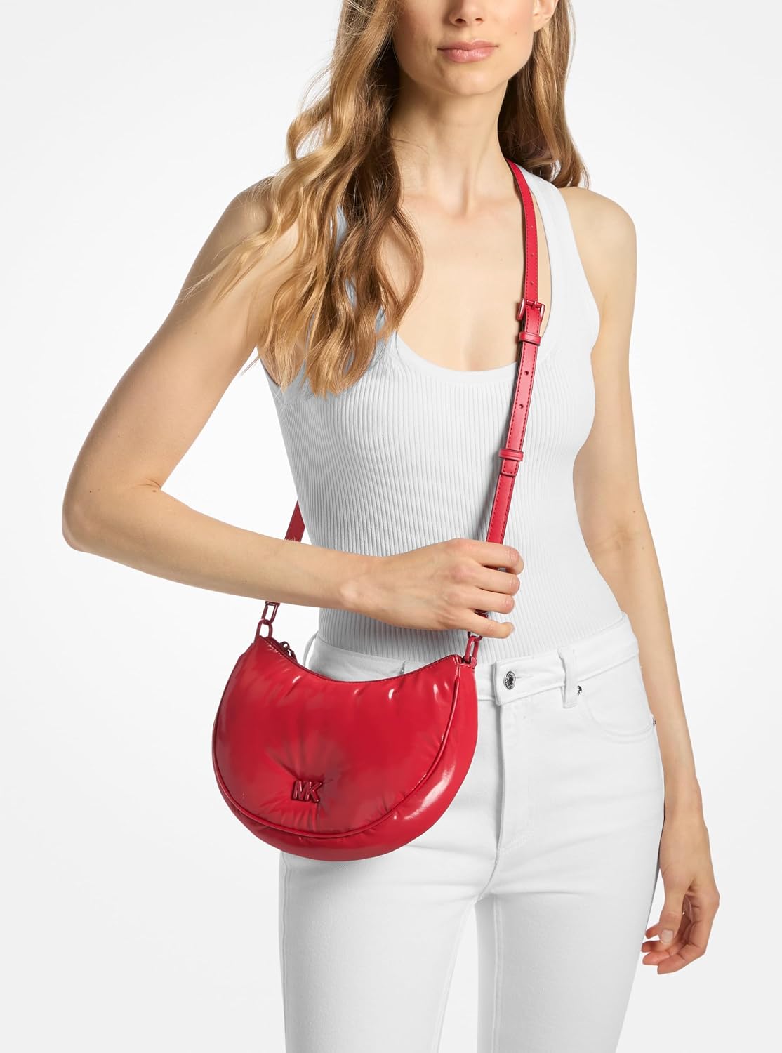 BOLSO MICHAEL KORS KYLA SMALL CONVERTIBLE POUCHETTE DENIM - 3