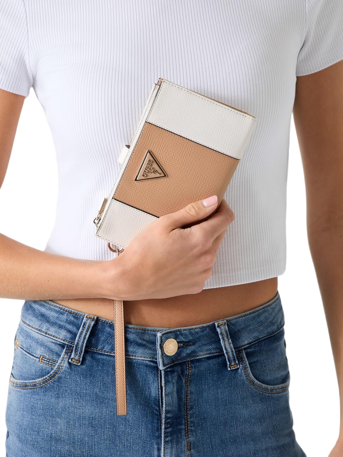 CARTERA ORGANIZADORA LAUREL II DOUBLE ZIP GUESS - 2