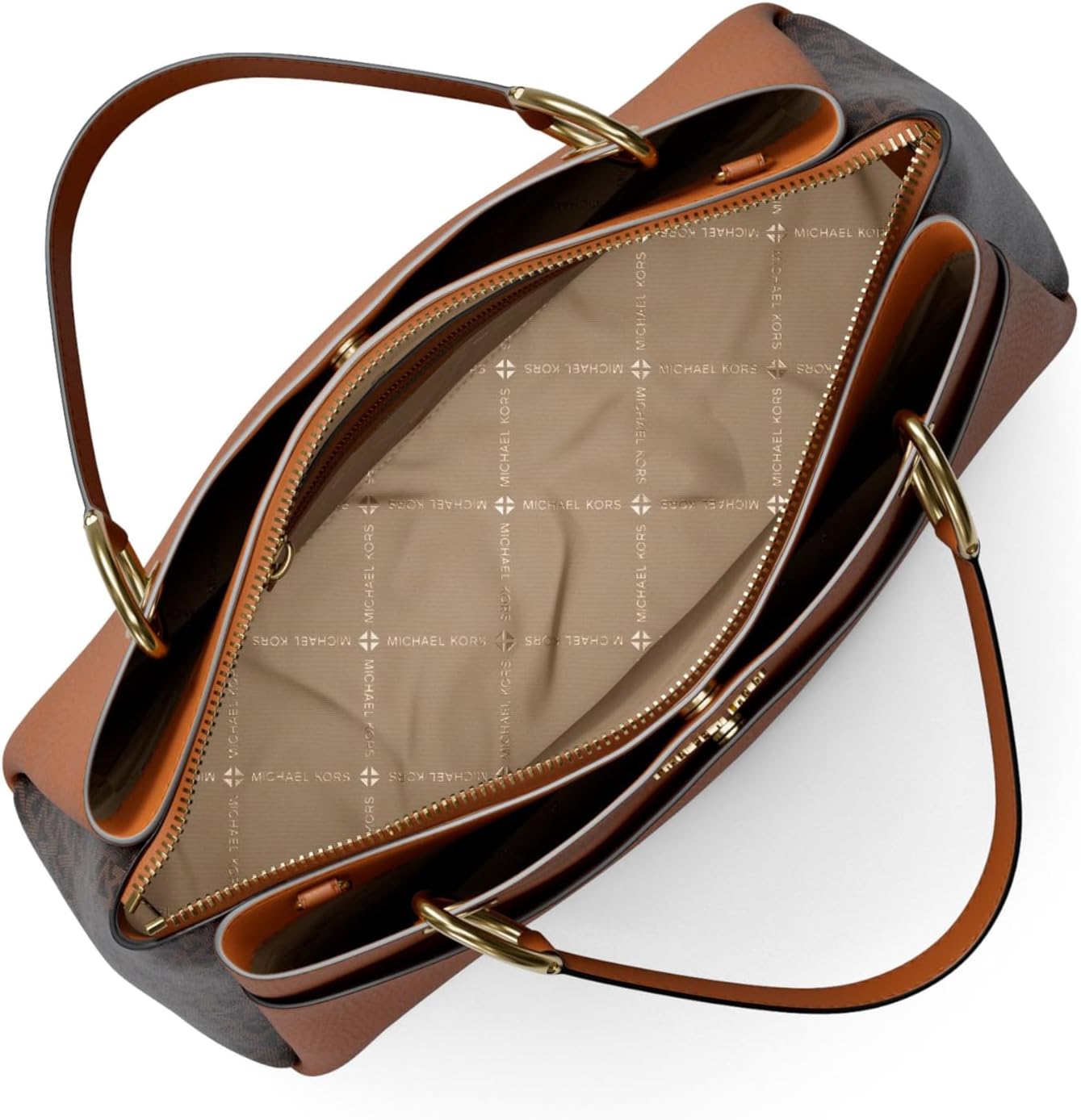 BOLSO DE HOMBRO MICHAEL KORS MAY MEDIANO CON TRIPLE COMPARTIMENTO - 3