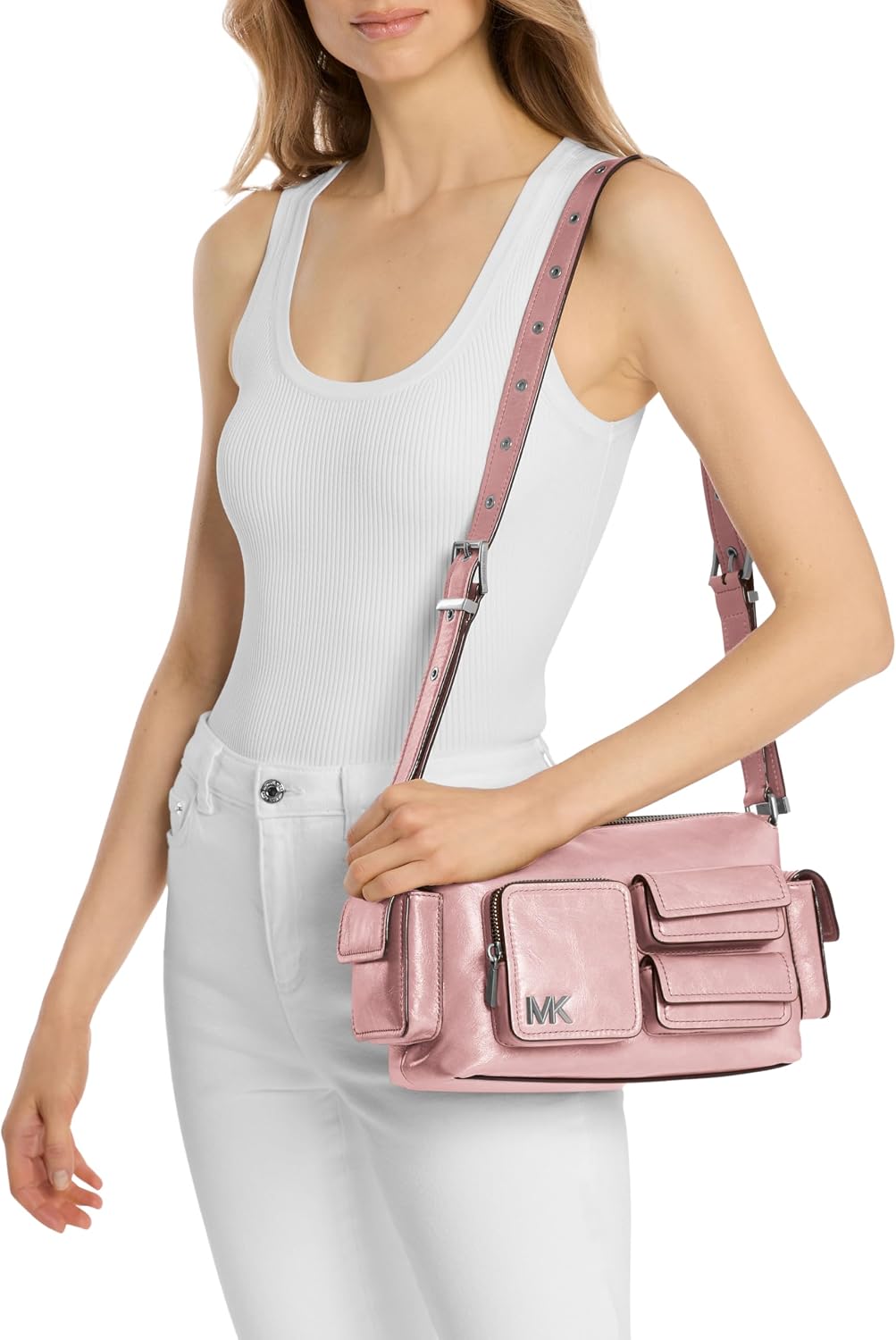 BOLSO DE HOMBRO MICHAEL KORS DAKOTA MEDIANO CON BOLSILLOS - 2