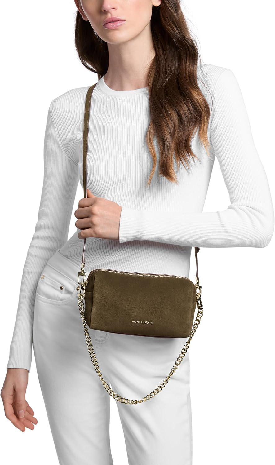 BOLSO CRUZADO PEQUEÑO MICHAEL KORS BRYANT CON CADENA PARA MUJER - 2