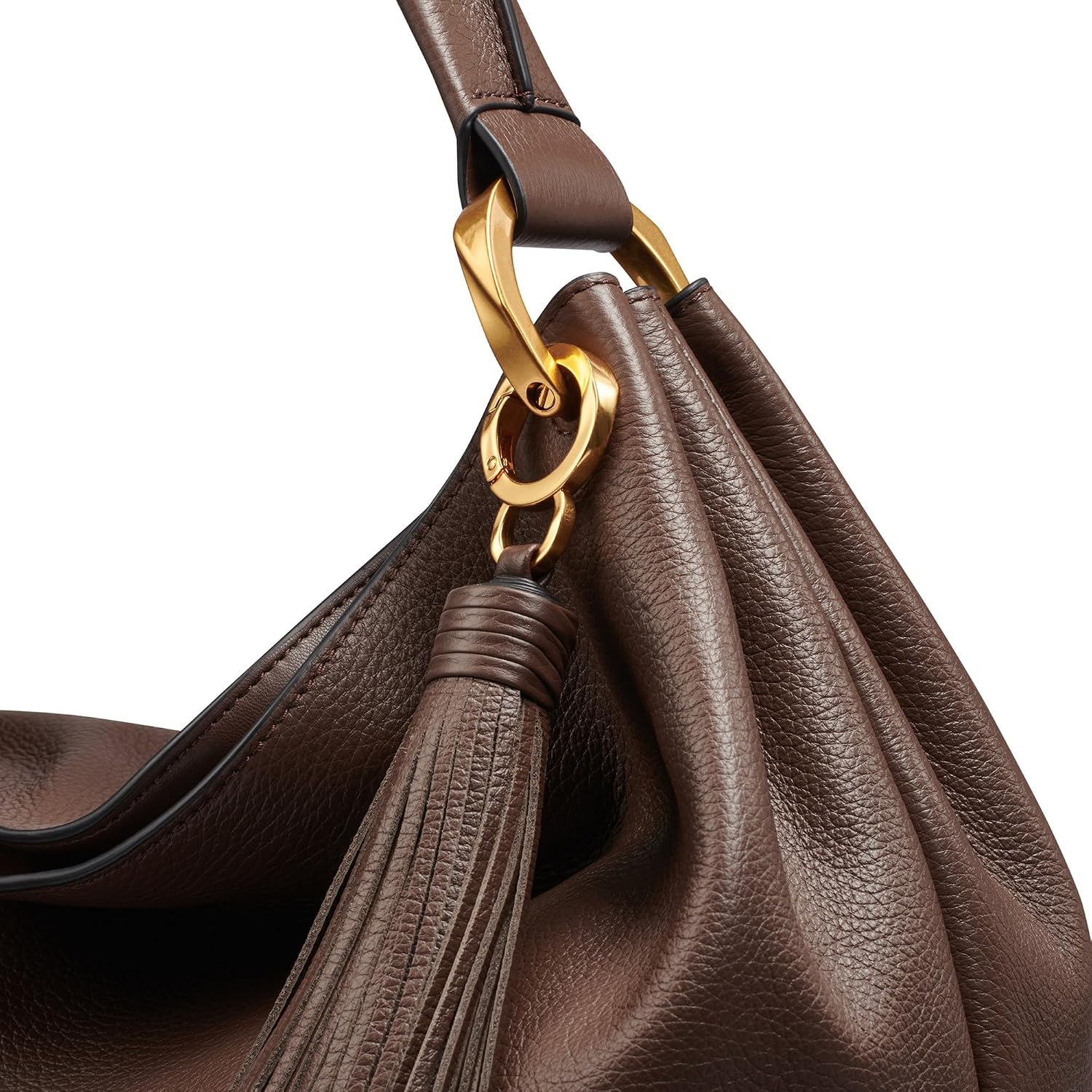 BOLSO DE HOMBRO DONNA KARAN GLENWOOD CROC-TEXTURIZADO - 4