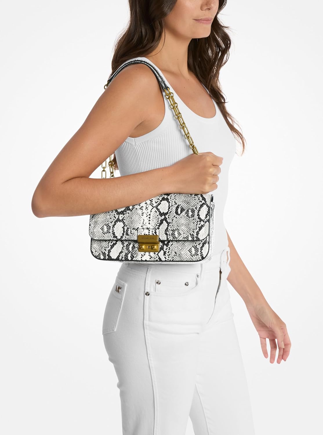 BOLSO MICHAEL KORS TRIBECA LARGE CONVERTIBLE CHAIN PARA MUJER - 4