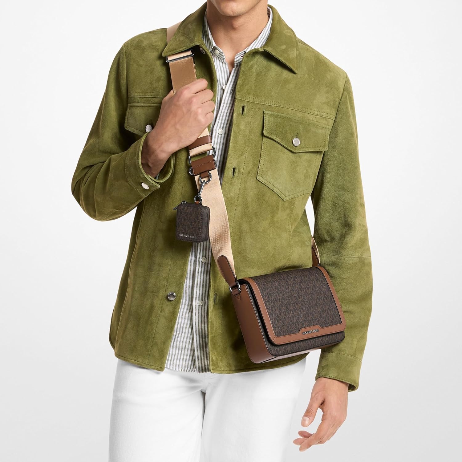 BOLSO CRUZADO MICHAEL KORS HUDSON MINI CON BOLSILLO - 2