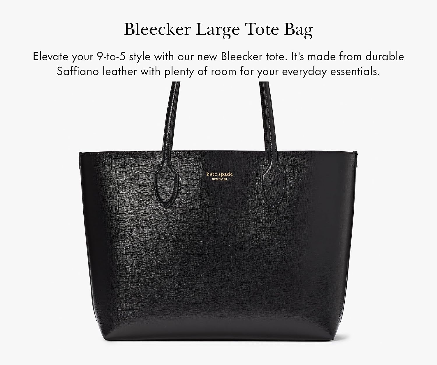 BOLSO TOTE GRANDE DE CUERO SAFFIANO BLEECKER PARA MUJER KATE SPADE NEW YORK - 3