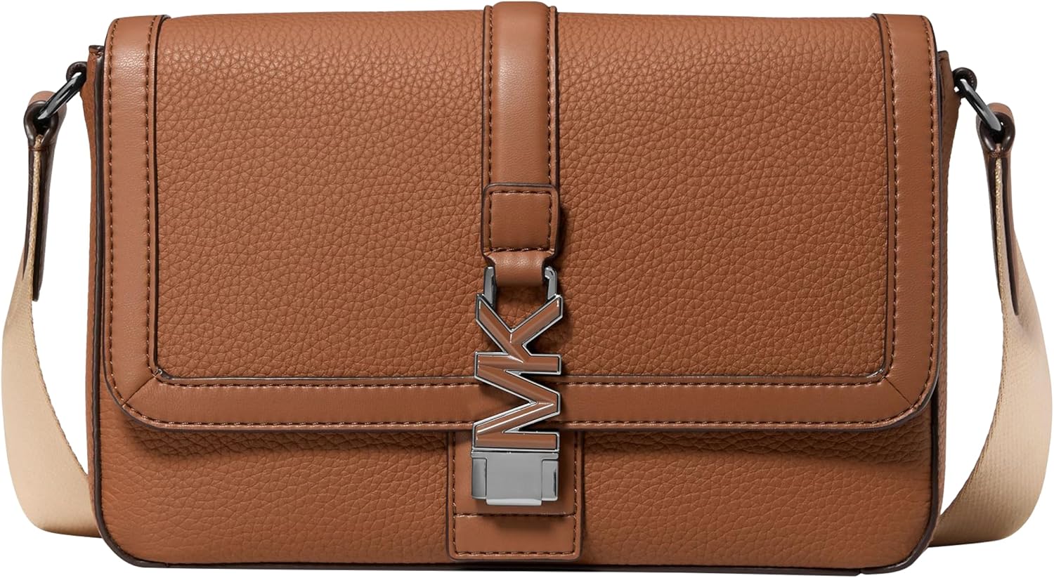 BOLSO CRUZADO MICHAEL KORS EZRA MINI DE CUERO PEBBLE - 1