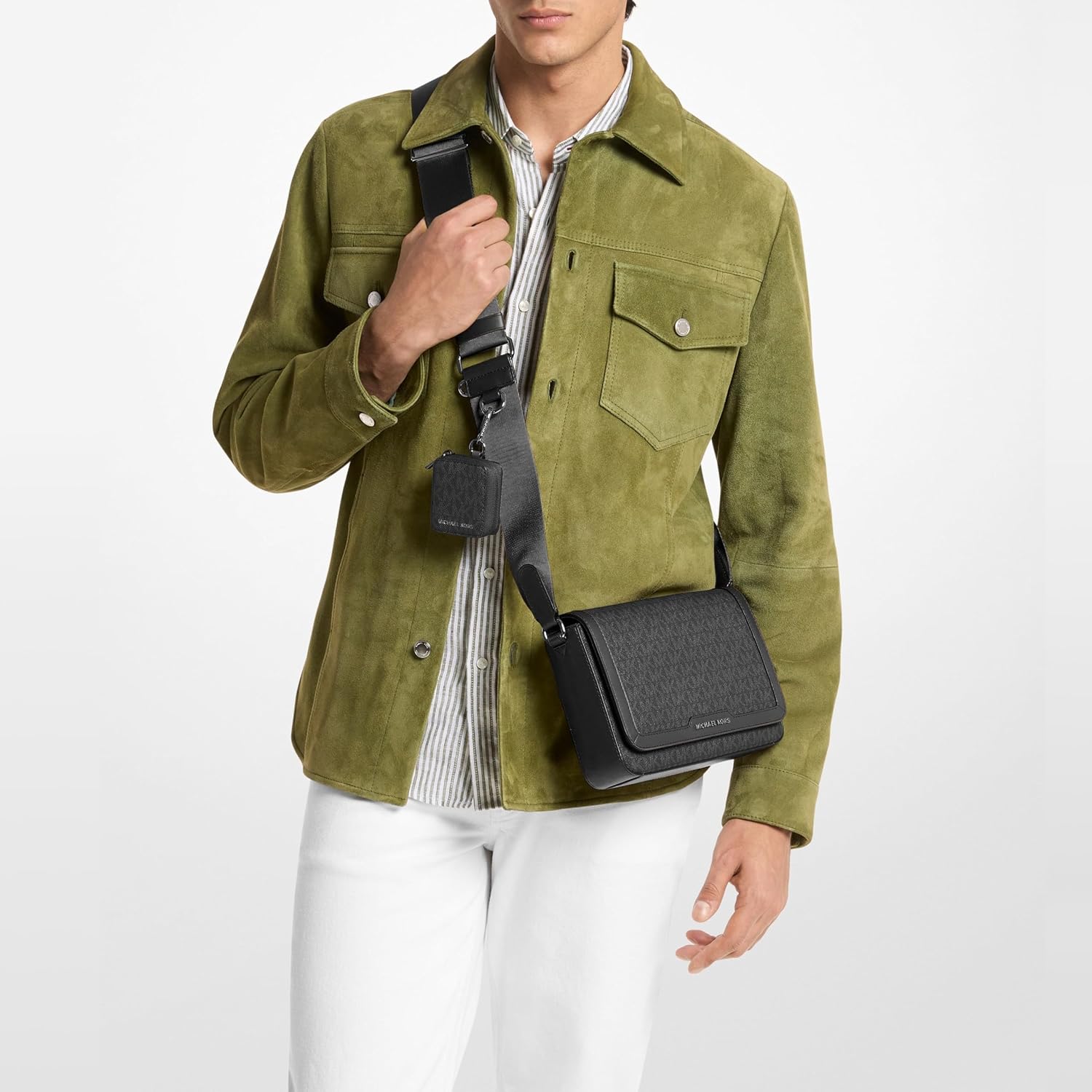 BOLSO CRUZADO MICHAEL KORS HUDSON MINI CON BOLSILLO - 2
