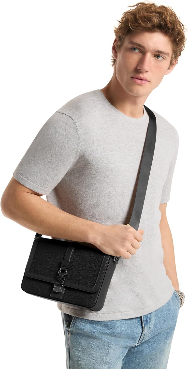 BOLSO CRUZADO MICHAEL KORS EZRA MINI DE CUERO PEBBLE - 4