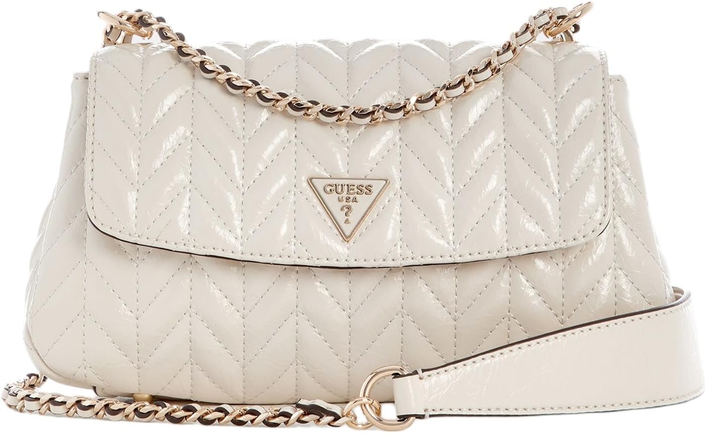 BOLSO CRUZADO CONVERTIBLE GUESS CHERYL ECO CUERO ARRUGADO - 1