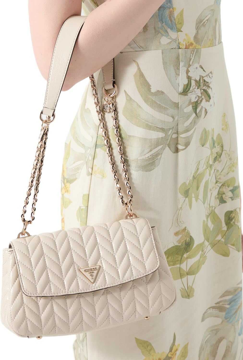BOLSO CRUZADO CONVERTIBLE GUESS CHERYL ECO CUERO ARRUGADO - 2