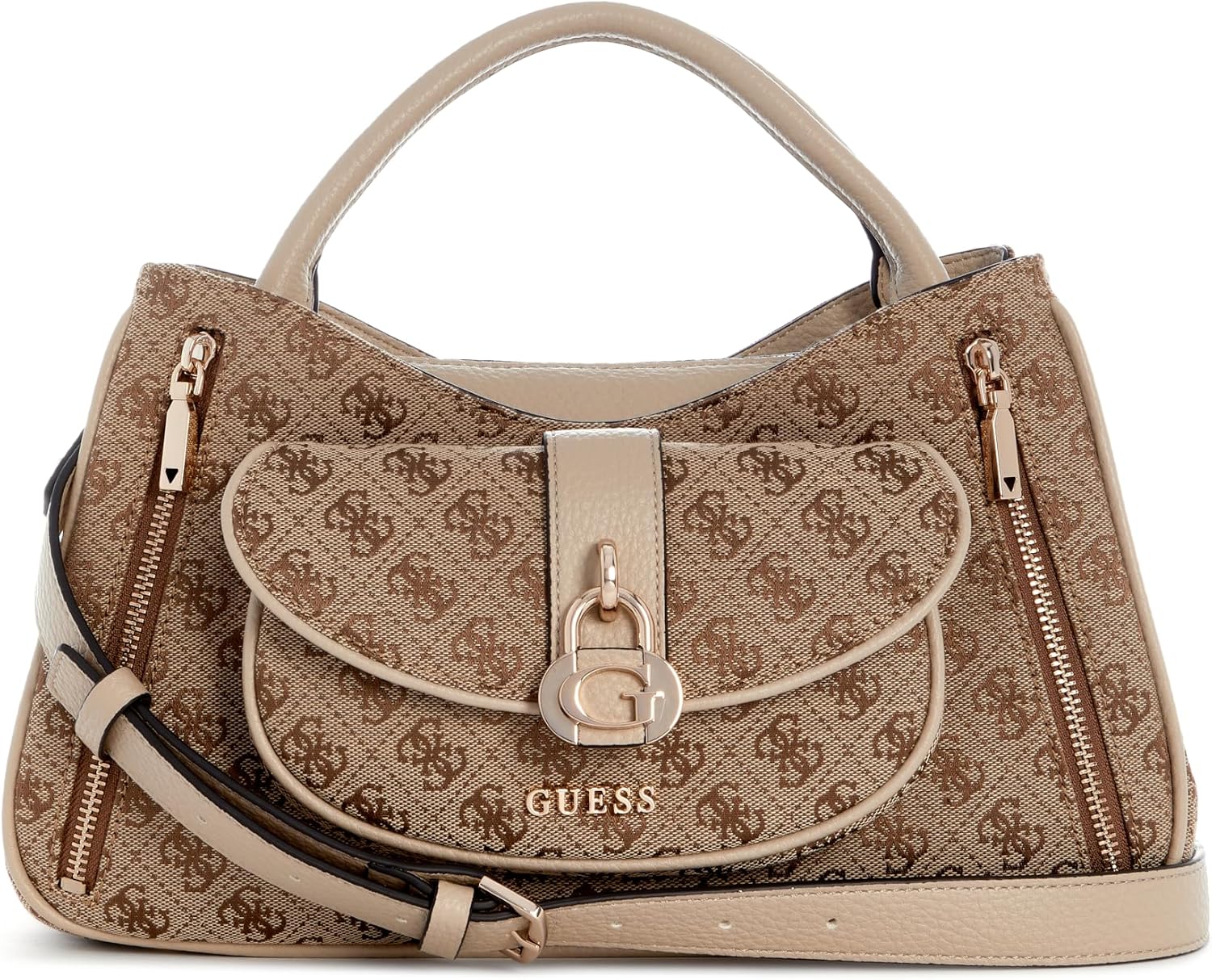 BOLSO SATCHEL MUJER GUESS JESSA GIRLFRIEND ECO PEBBLE PU - 1