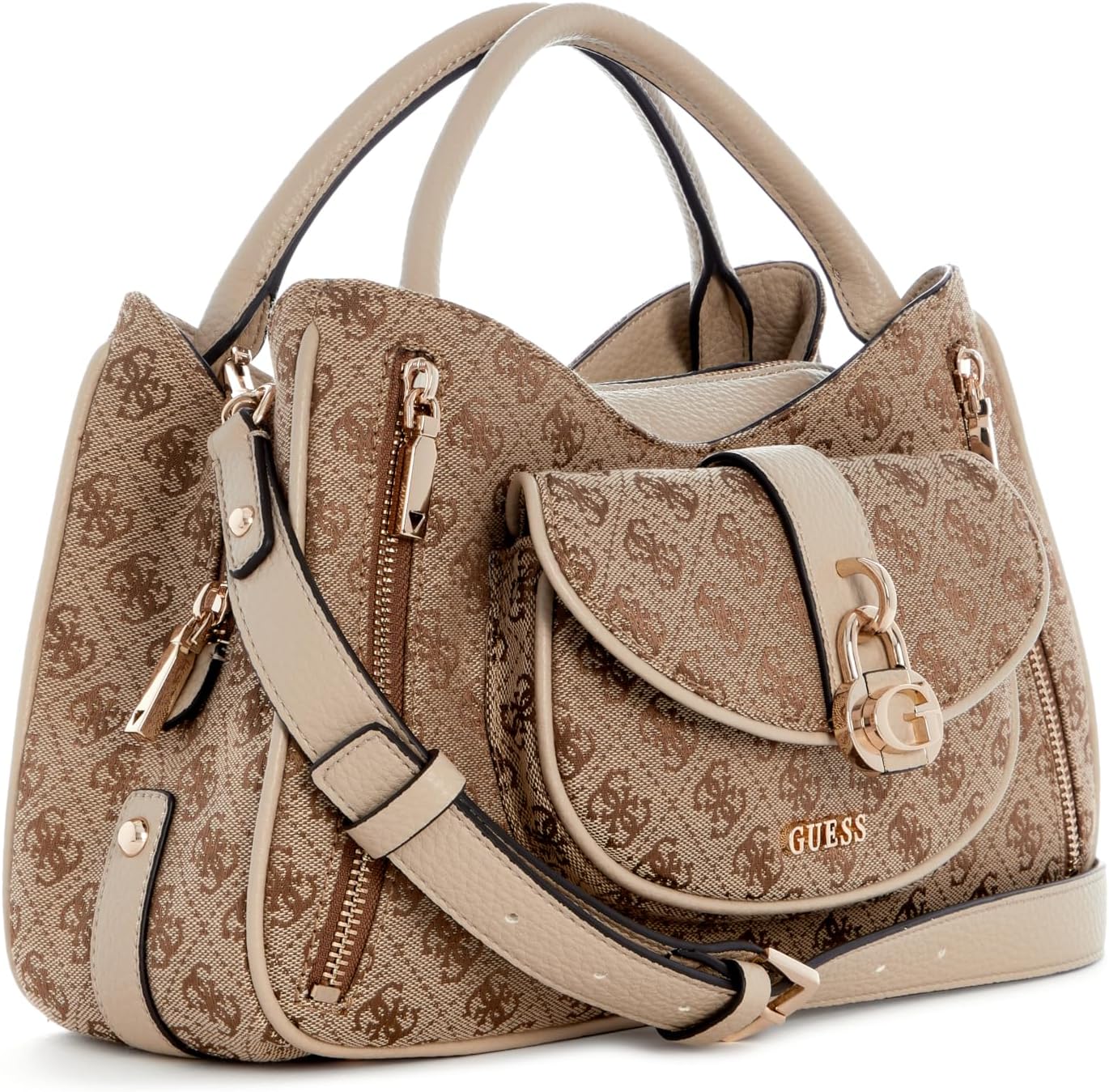 BOLSO SATCHEL MUJER GUESS JESSA GIRLFRIEND ECO PEBBLE PU - 3