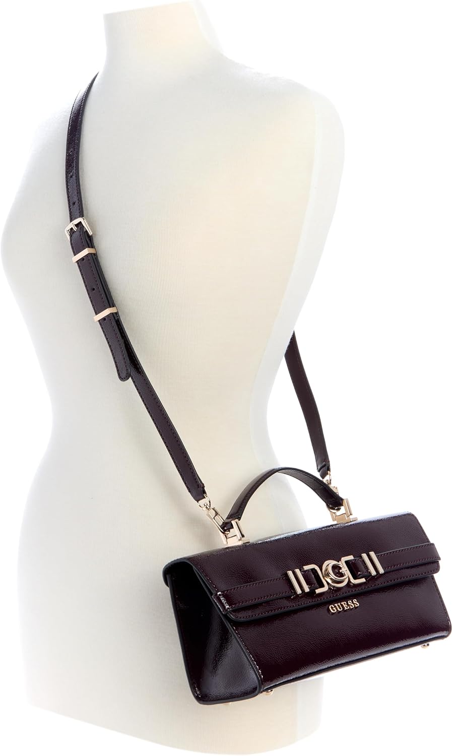 BOLSO SATCHEL PARA MUJER GUESS CIRENE CON ASA SUPERIOR Y CORREA DESMONTABLE - 2