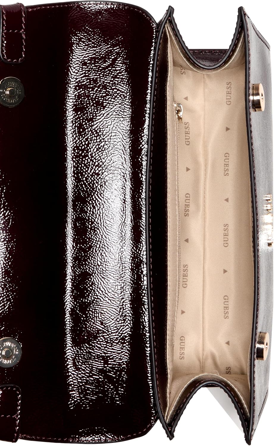 BOLSO SATCHEL PARA MUJER GUESS CIRENE CON ASA SUPERIOR Y CORREA DESMONTABLE - 5