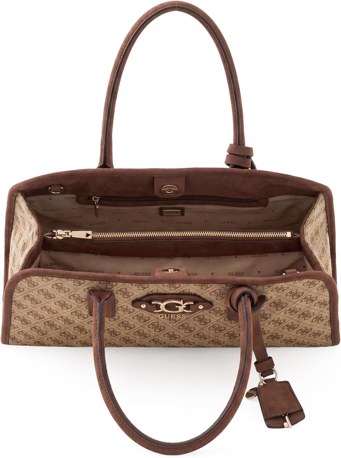 BOLSO SATCHEL GUESS SAMANTHA LOGO - 4