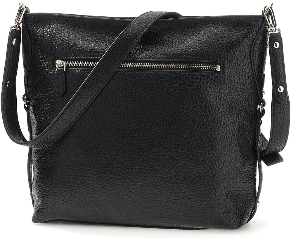 BOLSO CROSSBODY GUESS MARSHA BUCKET ECO CUERO VERDE OLIVA - 3