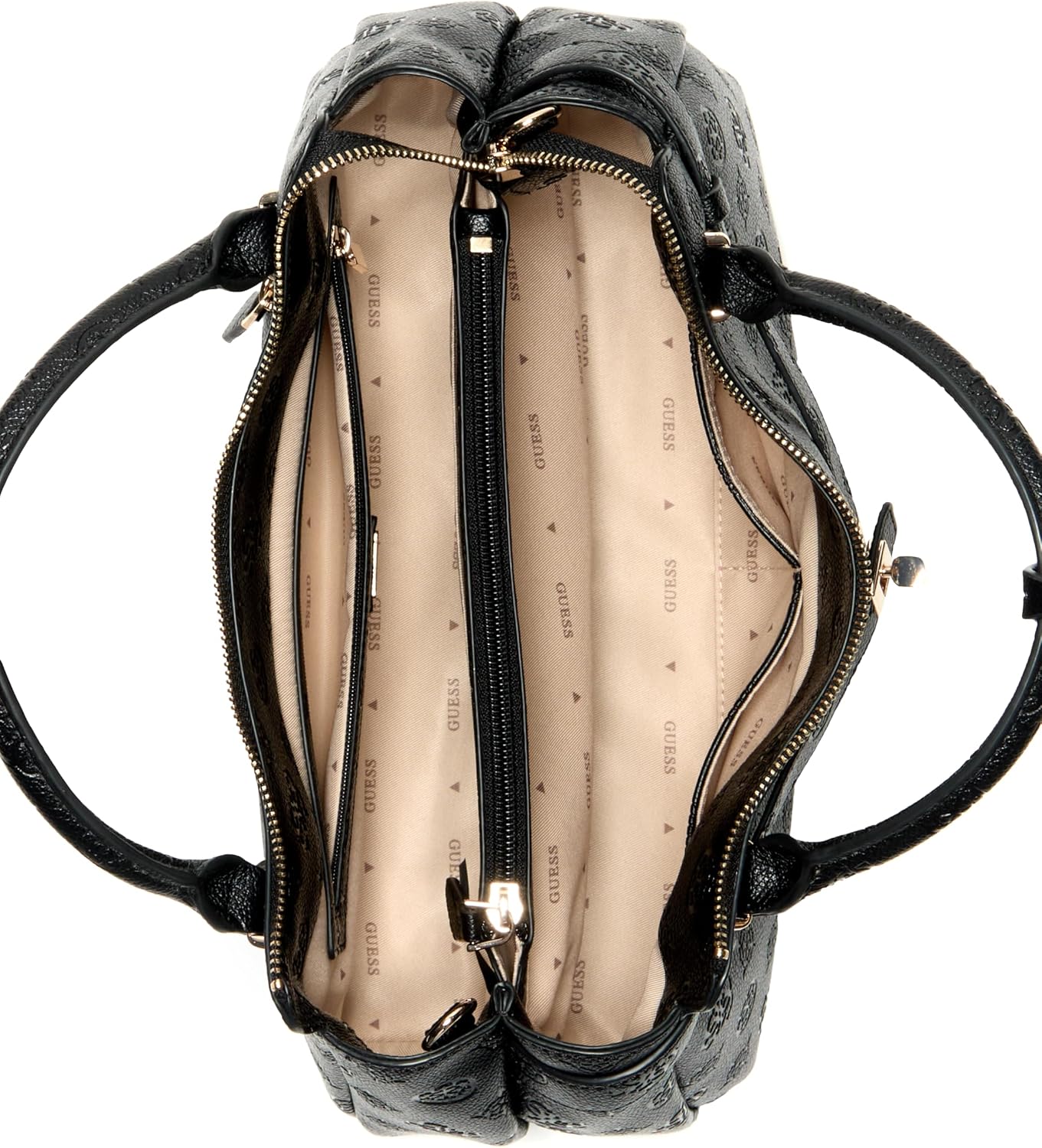 BOLSO SATCHEL MUJER GUESS ELLA LOGO PEONÍA - 3