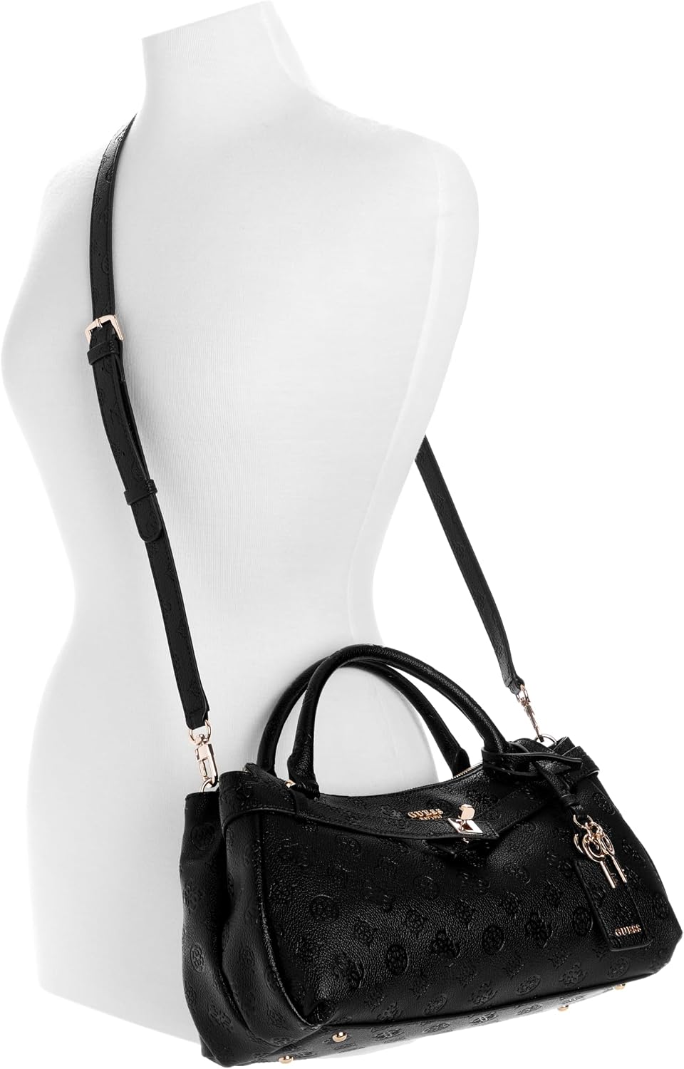 BOLSO SATCHEL MUJER GUESS ELLA LOGO PEONÍA - 5