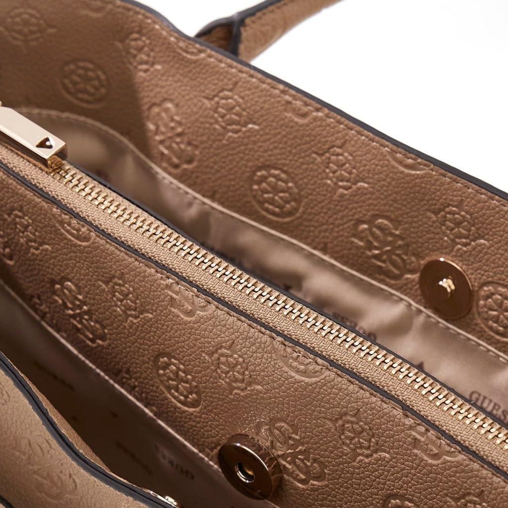 BOLSO SATCHEL MUJER GUESS ELLA LOGO PEONÍA - 3