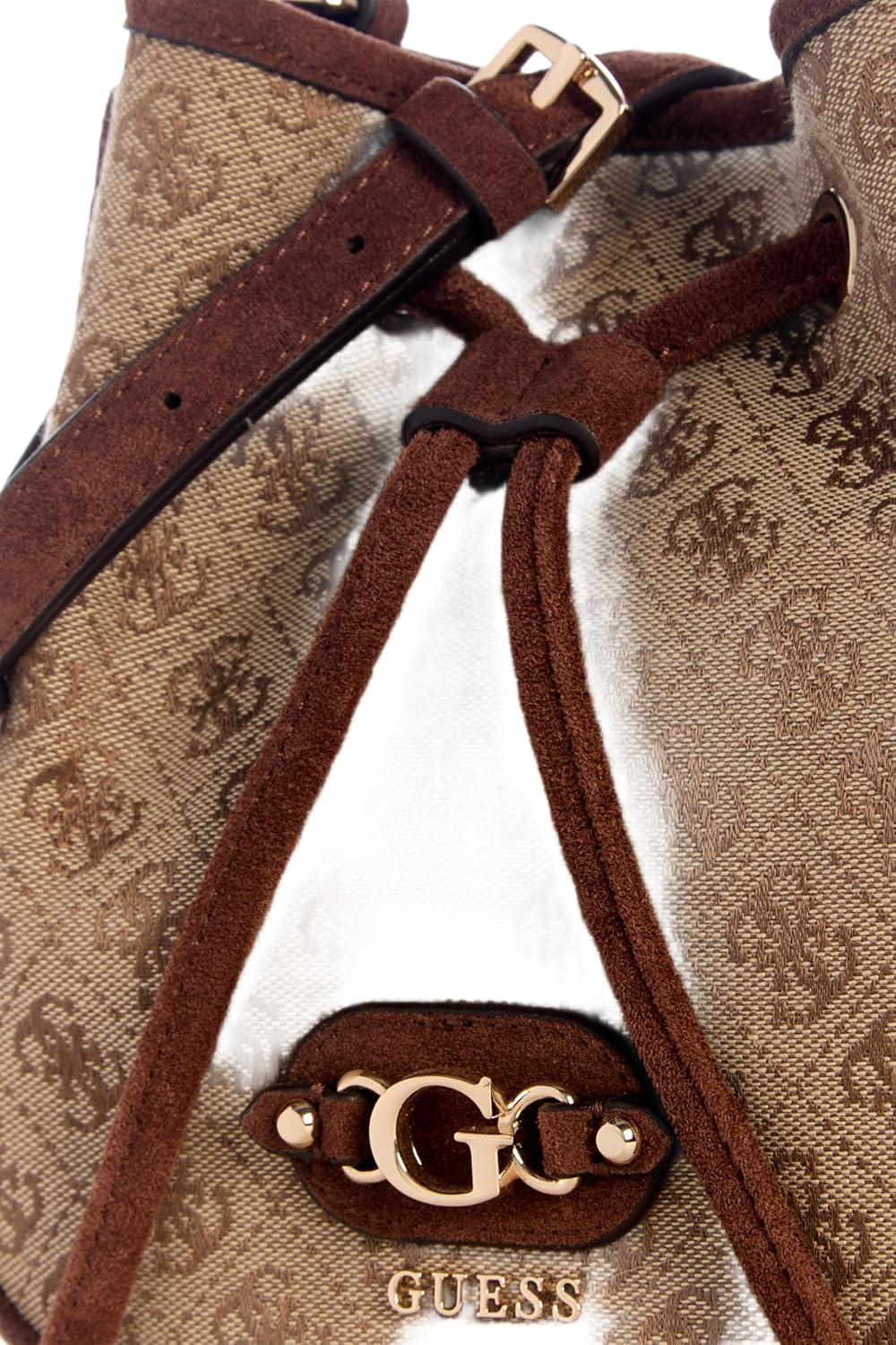 BOLSO MINI BUCKET GUESS SAMANTHA LOGO - 4
