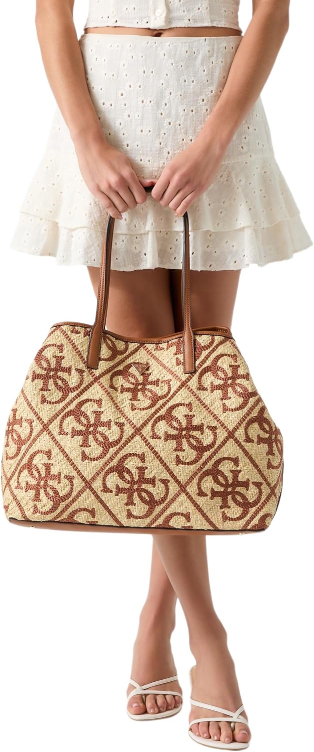 BOLSO TOTE GUESS KIRSTEN LARGE 2 EN 1 CON LOGO BORDADO Y POUCH INTERIOR - 4