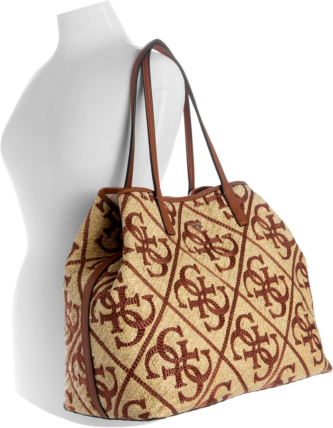 BOLSO TOTE GUESS KIRSTEN LARGE 2 EN 1 CON LOGO BORDADO Y POUCH INTERIOR - 5