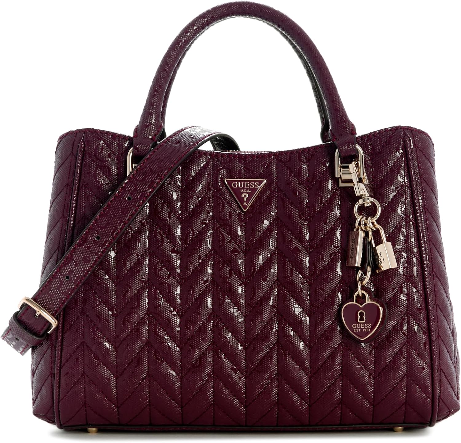 BOLSO SATCHEL GUESS STACEY - 1