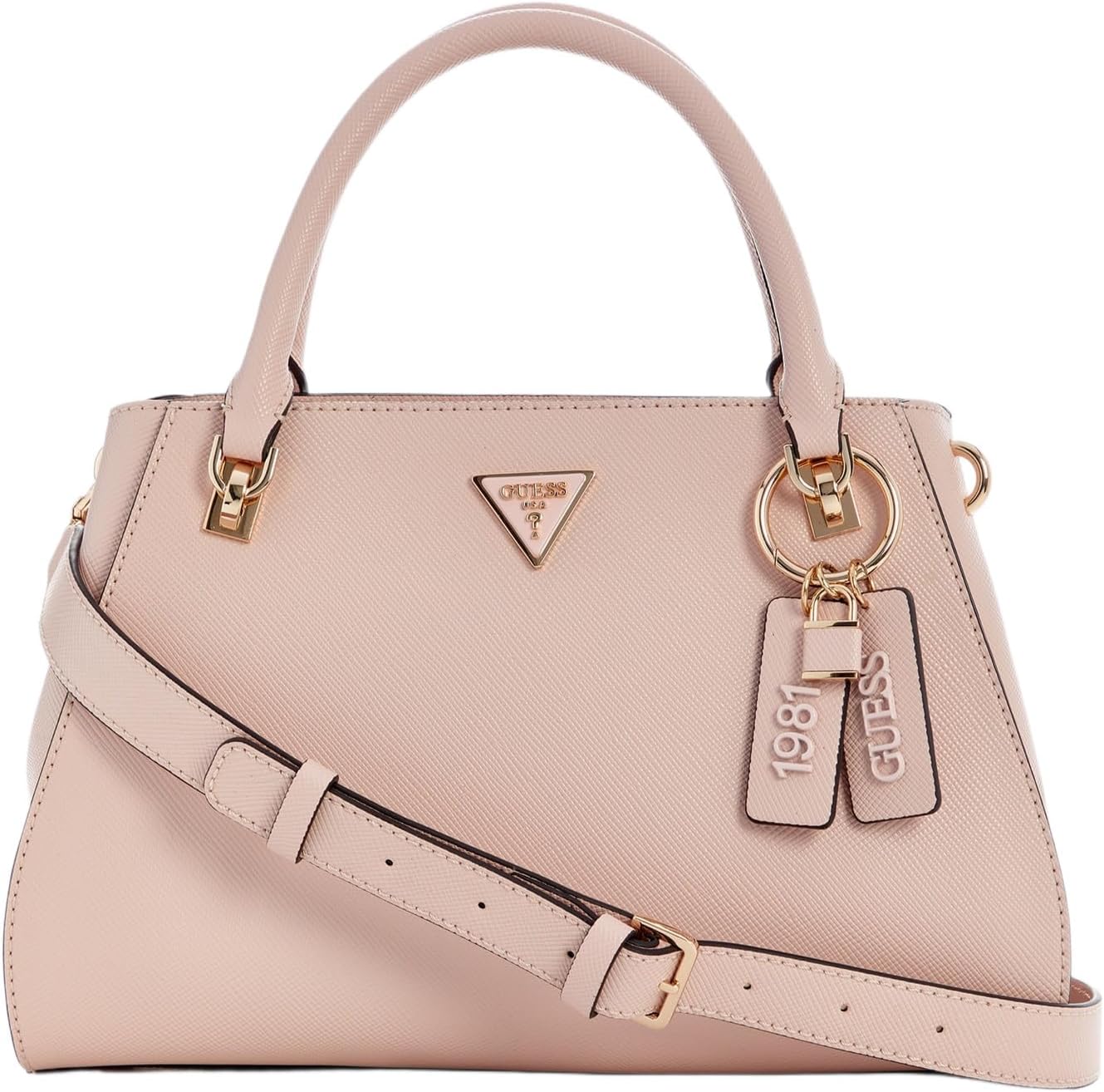 BOLSO SATCHEL GUESS NOELLE SAFFIANO - 5