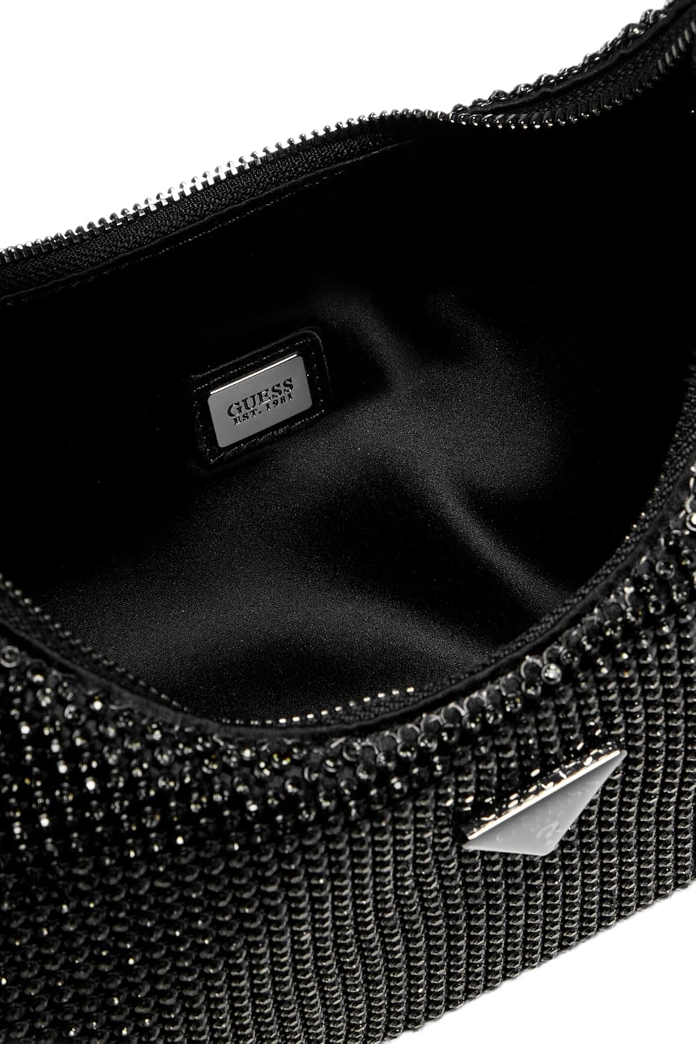 BOLSO DE MANO GUESS JEWELS CON CORREA PARA HOMBRO DORADO - 4